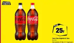 Calle Coca Cola Original el. Zero 4x1.5L tilbud
