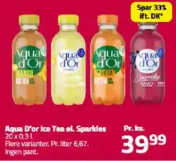 Fleggaard AQUA D'or ice tea el. sparkles tilbud