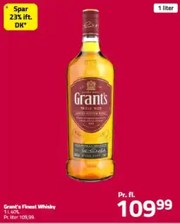 Fleggaard GRANT'S Finest whisky tilbud