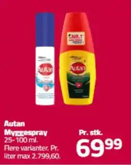 Fleggaard AUTAN Myggespray tilbud