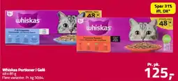 Fleggaard WHISKAS Portioner i gelé tilbud