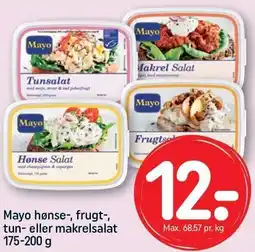 REMA 1000 Mayo hønse-, frugt-, tun- eller makrelsalat tilbud