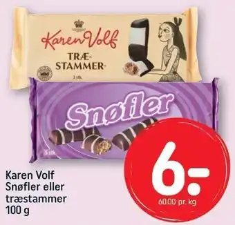 REMA 1000 Karen Volf Snøfler eller træstammer tilbud