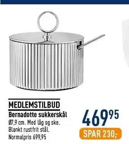 Imerco Bernadotte sukkerskål tilbud