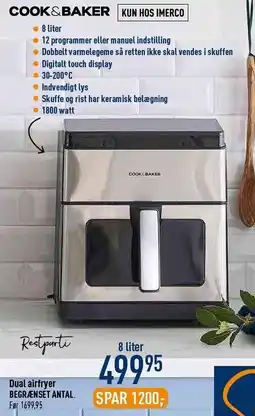Imerco Dual airfryer begrænset antal tilbud