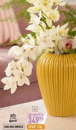 Imerco Lilje vase 25 cm tilbud