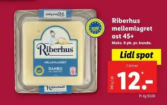 Let-Køb Riberhus mellem lagret ost 45+ tilbud
