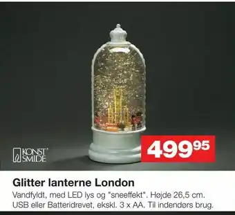 Bauhaus Glitter lanterne London tilbud
