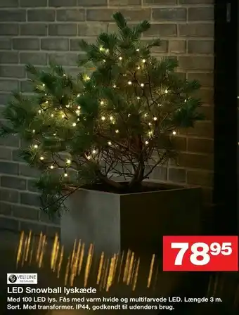 Bauhaus LED Snowball lyskæde tilbud