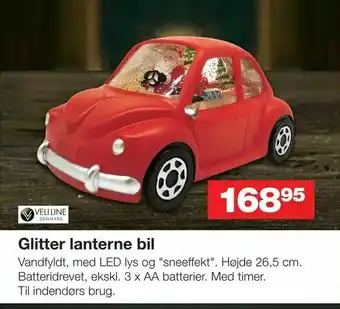 Glitter lanterne bil