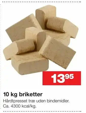 Bauhaus 10 kg briketter tilbud