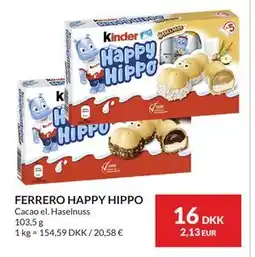 Nielsen's Discount FERRERO HAPPY HIPPO tilbud