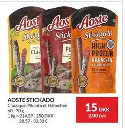 Nielsen's Discount AOSTE STICKADO tilbud