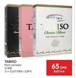Nielsen's Discount TABISO tilbud