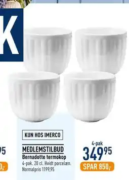 Imerco Bernadotte termokop tilbud