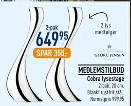 Imerco Cobra lysestage tilbud