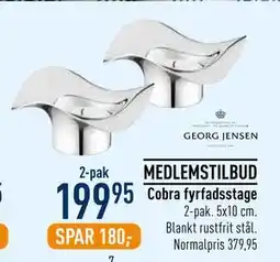Imerco Cobra fyrfadsstage tilbud