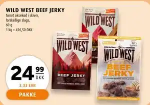 Scandinavian Park WILD WEST BEEF JERKY tilbud