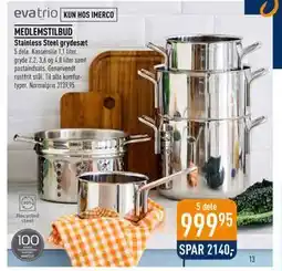 Imerco Stainless Steel grydesæt tilbud