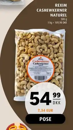 Scandinavian Park REXIM CASHEWKERNER NATUREL tilbud