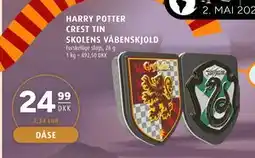 Scandinavian Park HARRY POTTER CREST TIN SKOLENS VÅBENSKJOLD tilbud