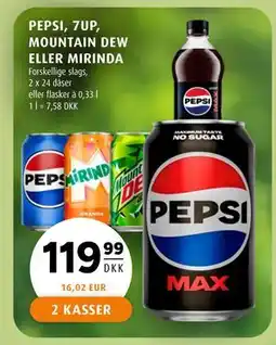 Scandinavian Park PEPSI, 7UP, MOUNTAIN DEW ELLER MIRINDA tilbud