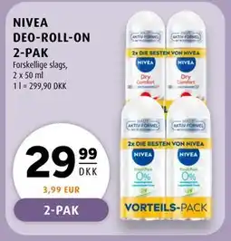 Scandinavian Park NIVEA DEO-ROLL-ON 2-PAK tilbud