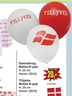 Harald Nyborg Tillykke Ballon 6-pak tilbud
