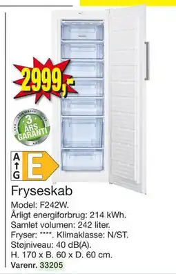 Harald Nyborg Fryseskab tilbud