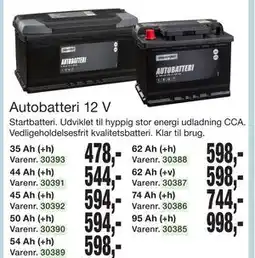 Harald Nyborg Autobatteri 12 V tilbud
