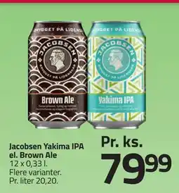 Fleggaard Jacobsen Yakima IPA el. Brown Ale tilbud
