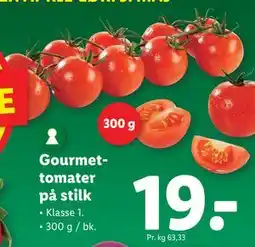 Lidl Gourmettomater på stilk tilbud