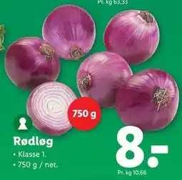 Lidl Rødløg tilbud