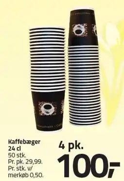 Fleggaard Kaffebæger 24 cl - 4 pk tilbud