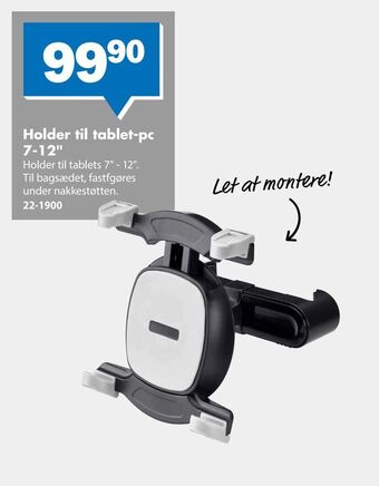 Biltema Holder til tablet-pc 7-12" tilbud