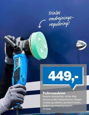 Biltema Polérmaskine tilbud
