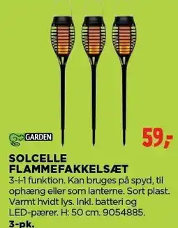jem & fix SOLCELLE FLAMMEFAKKELSÆT tilbud