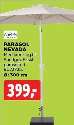 jem & fix PARASOL NEVADA tilbud