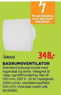jem & fix BADRUMSVENTILATOR tilbud