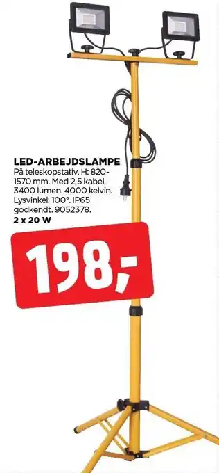 jem & fix LED-ARBEJDSLAMPE tilbud