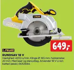 jem & fix RUNDSAV 18 V tilbud