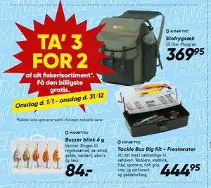 Bilka TA’ 3 FOR 2. af alt fiskerisortiment tilbud