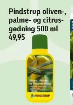 Føtex Pindstrup oliven-, palme- og citrusgødning 500 ml tilbud