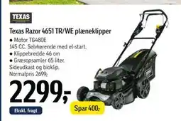Føtex Texas Razor 4651 TR/WE plæneklipper tilbud