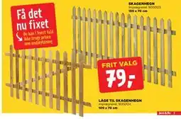 jem & fix LÅGE TIL SKAGENHEGN tilbud