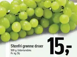 Føtex Stenfrie grønne druer tilbud