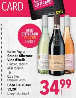 Citti Grande Alberone Vino d’Italia tilbud