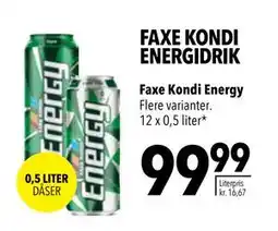 Citti Faxe Kondi Energy tilbud