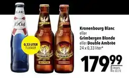 Citti Kronenbourg Blanc eller Grimbergen Blonde eller Double Ambrèe tilbud