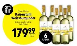 Citti Kaiserstuhl Weissburgunder tilbud
